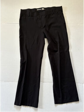 Betabrand Straight Leg Dress Pant | Black | Women's XL Stretchy Soft